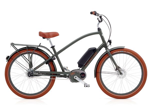 Electra Townie Go! 8i Elsykkel 2019 mod, Bosch, 8 gir, Army Grey 
